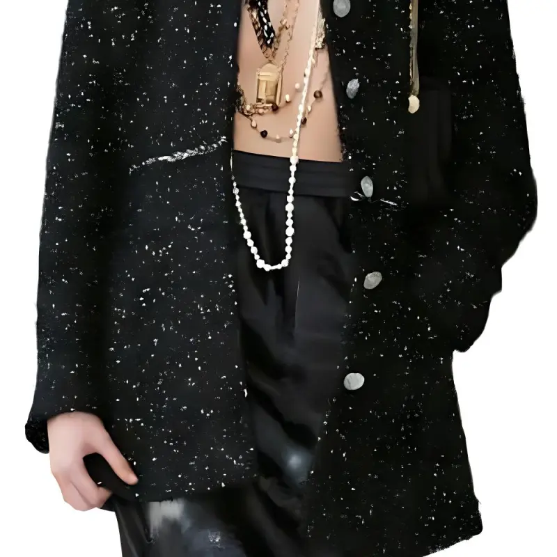 CHANEL Coats Women's Black-2