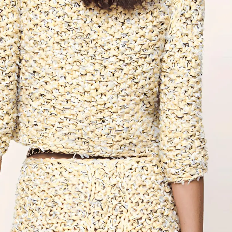 CHANEL SS22 Knitwear Women's Yellow-4