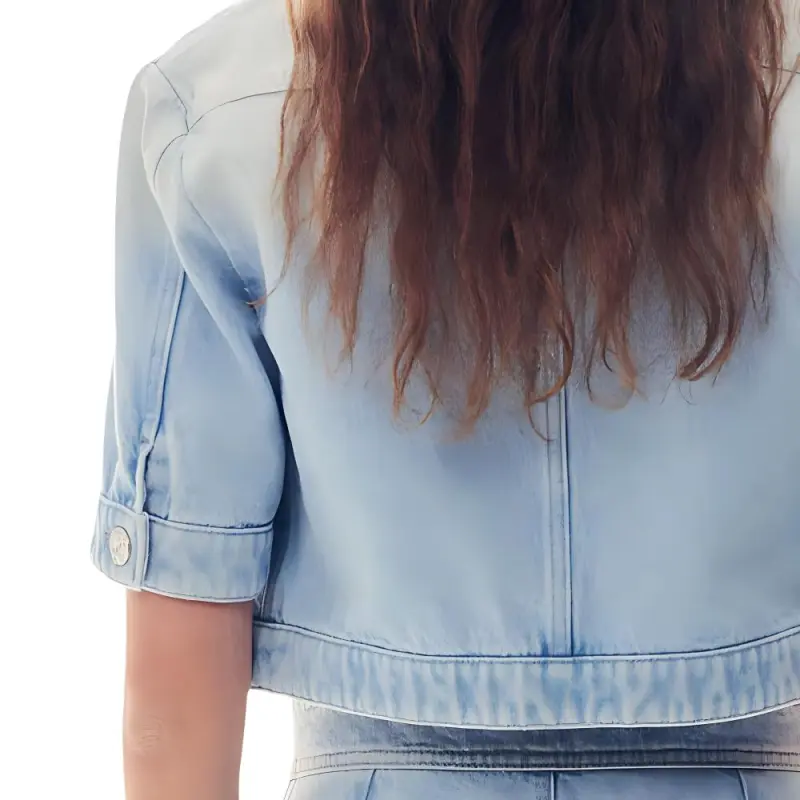 CHANEL Denim Jacket Women's Blue-5