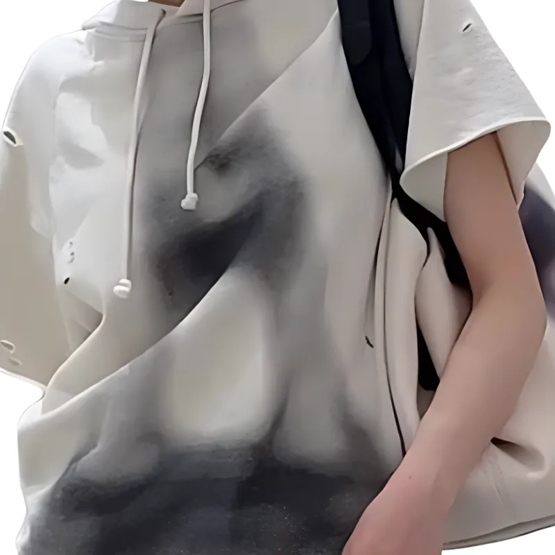 DIOR Distressed Drawstring T Shirt-4