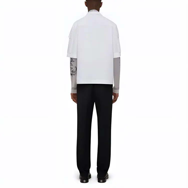 Givenchy Second Skin Effect Printed Mesh L/S T shirt-1