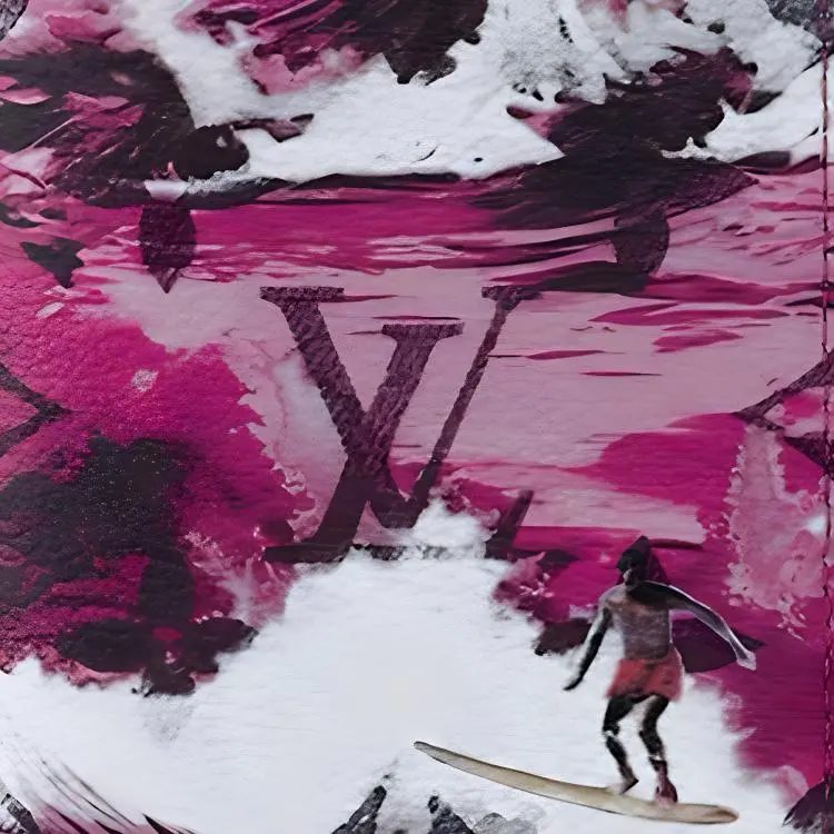 LOUIS VUITTON Pocket Organizer Monogram Surfin' Pink-3