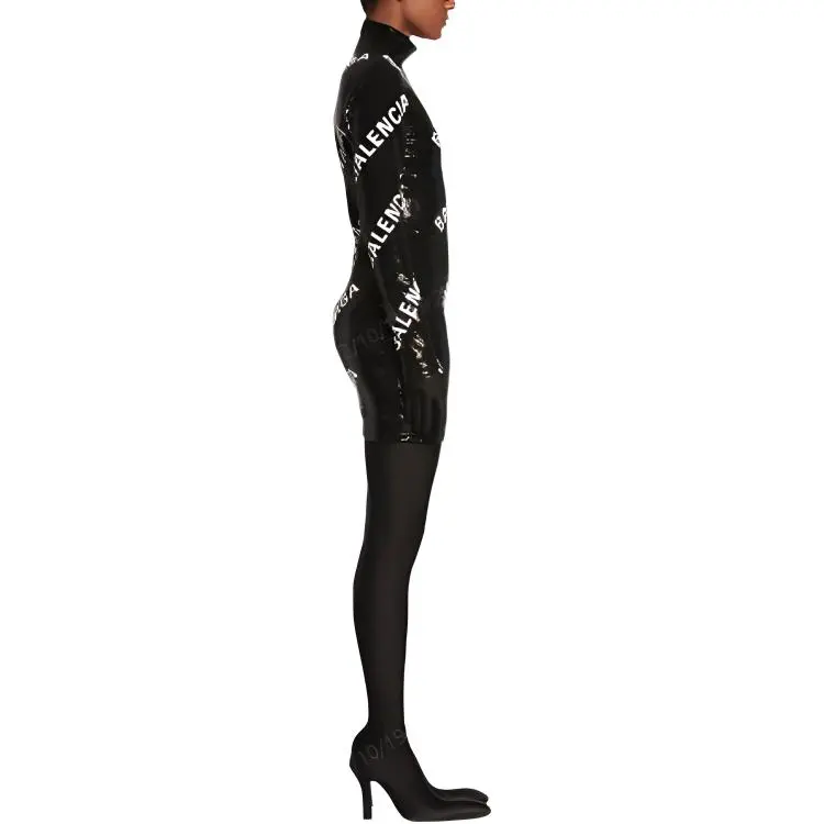 Balenciaga Long-Sleeved Dresses Women's Black-3