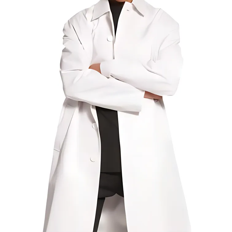 Balenciaga FW22 Trench Coat Men's White-3