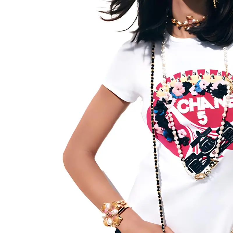 CHANEL T-Shirts Women's White-2