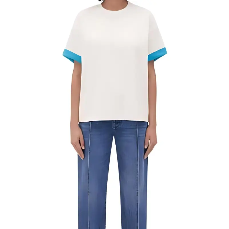Bottega Veneta Cotton Jersey T Shirt White-3