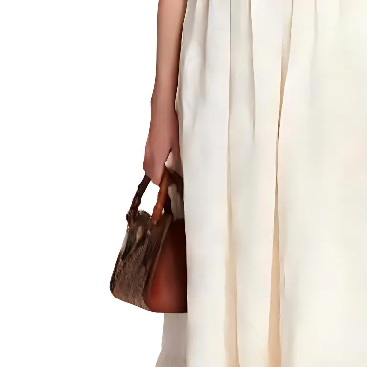 GUCCI Ruffled Hem Slip Dress-5