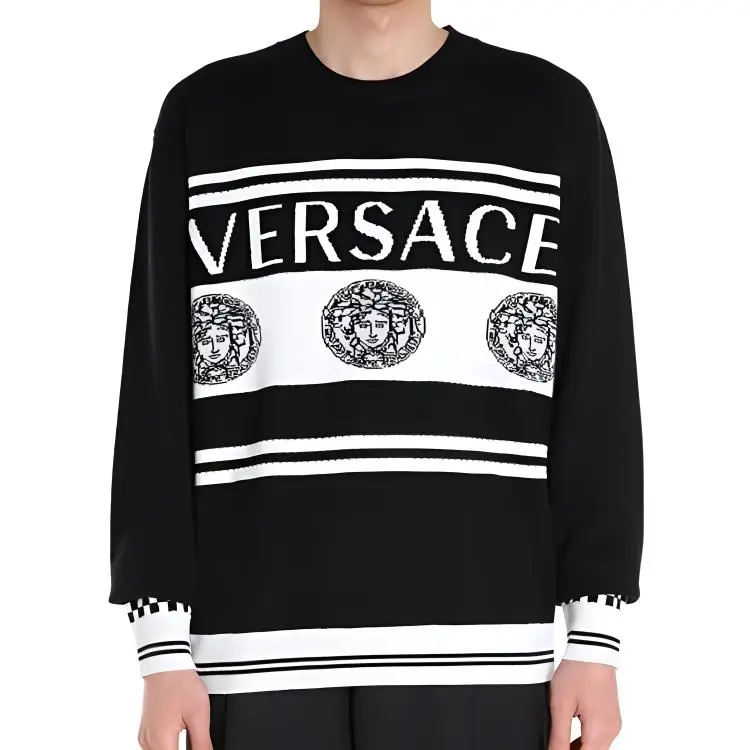 VERSACE Sweaters Men Black-2