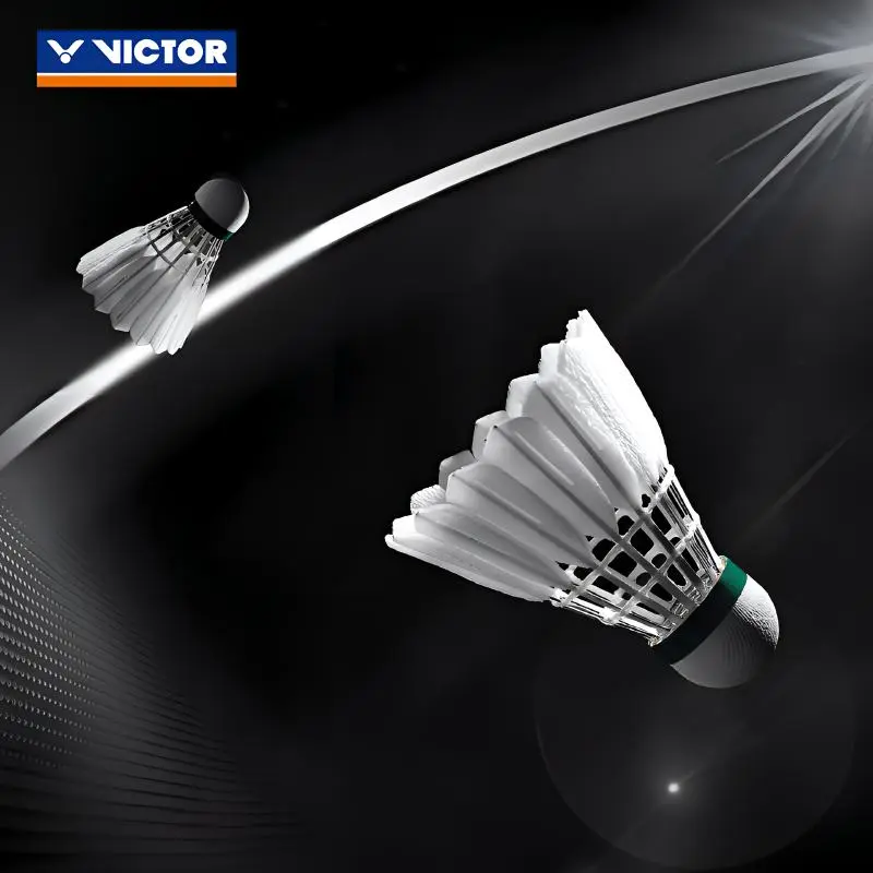 VICTOR 12 Pack Faux Fur Shuttlecocks-3