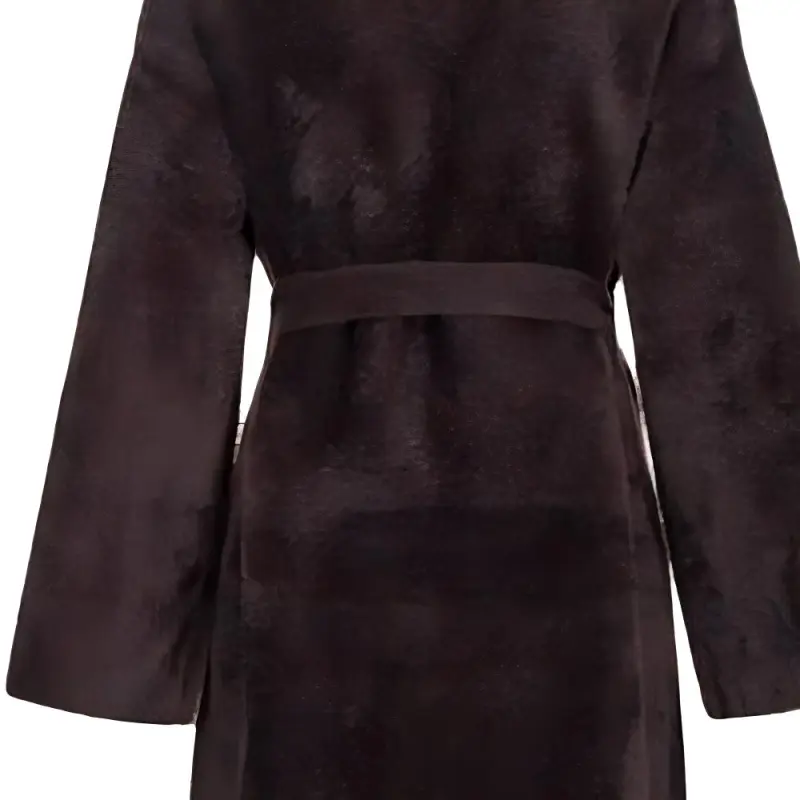 PINKO Uvaggio Belted Faux-Fur Coat-2