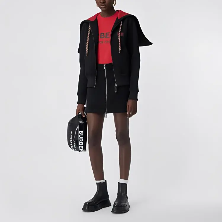 Burberry Sweatshirt Jacket Women's Black-1