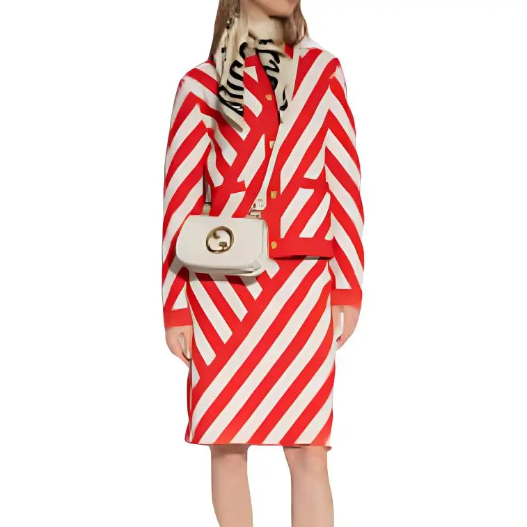 GUCCI Striped Jacquard Cardigan-2