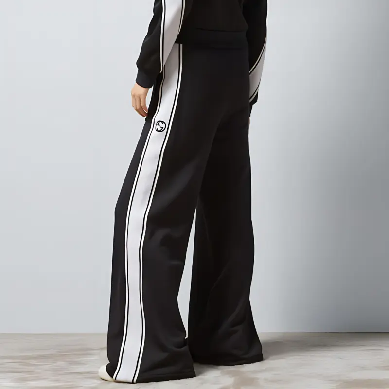 GUCCI Logo Embroidered Pants-2