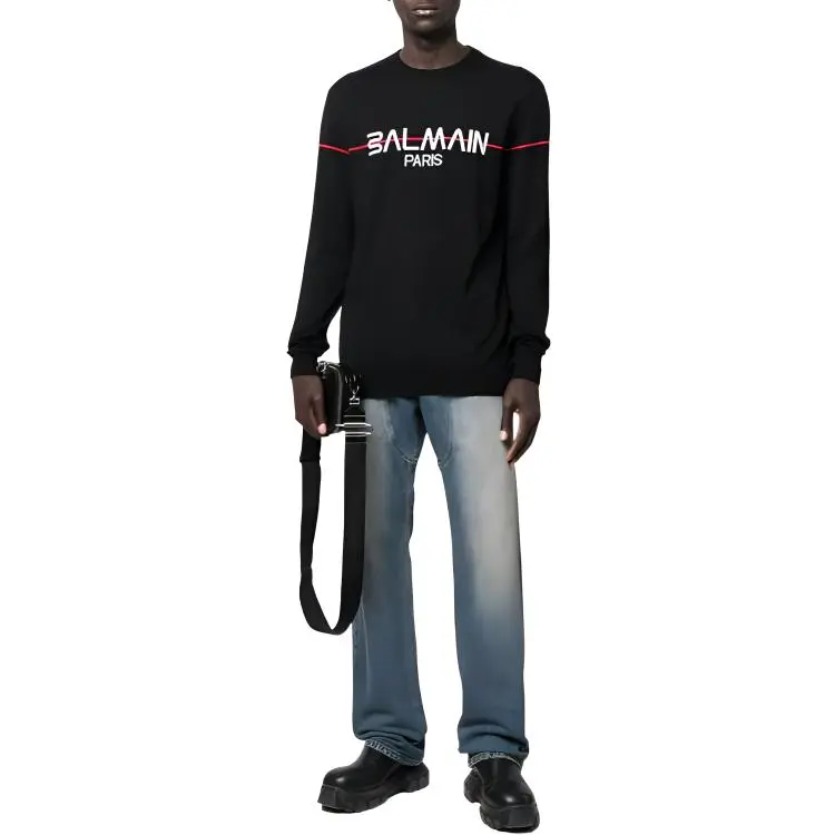 BALMAIN FW22 Sweater Men's Black-1