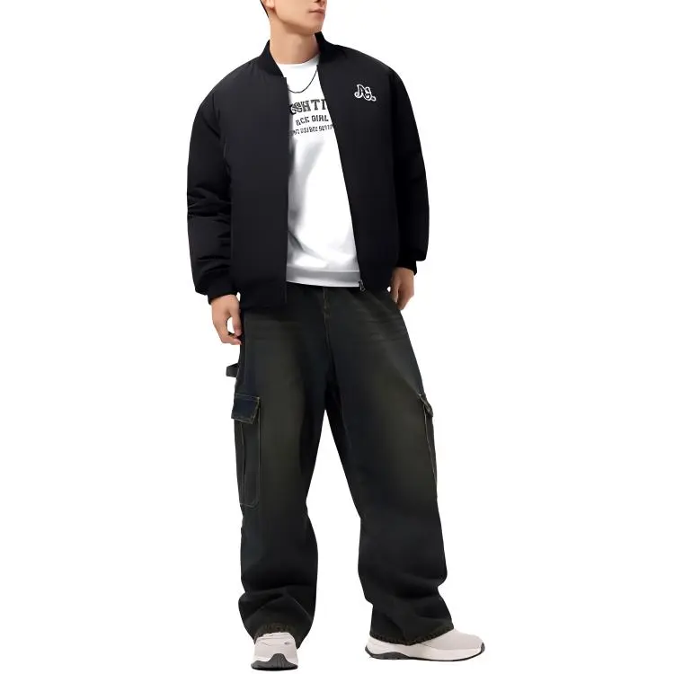 361° Basketball Collection Down Jacket Unisex Super Black-1