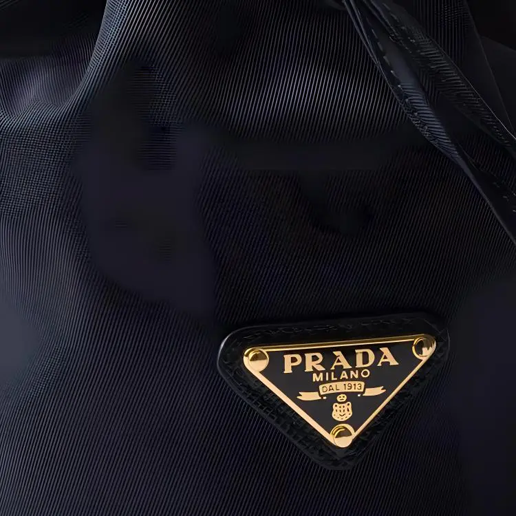 PRADA Re-Edition Recycled Nylon Clutch Mini Women's Blue-4