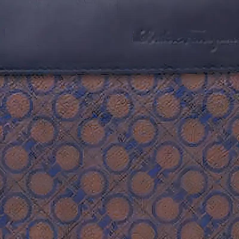 FERRAGAMO PVC Clutch Men's Blue-5