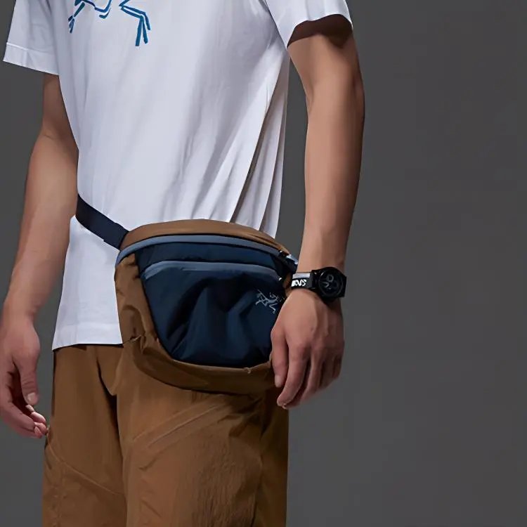Arcteryx Nylon Fanny Pack Regular Unisex Black Brown-4