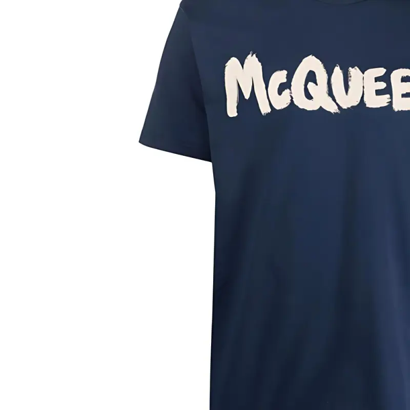 Alexander McQueen T Shirts Men Blue-4