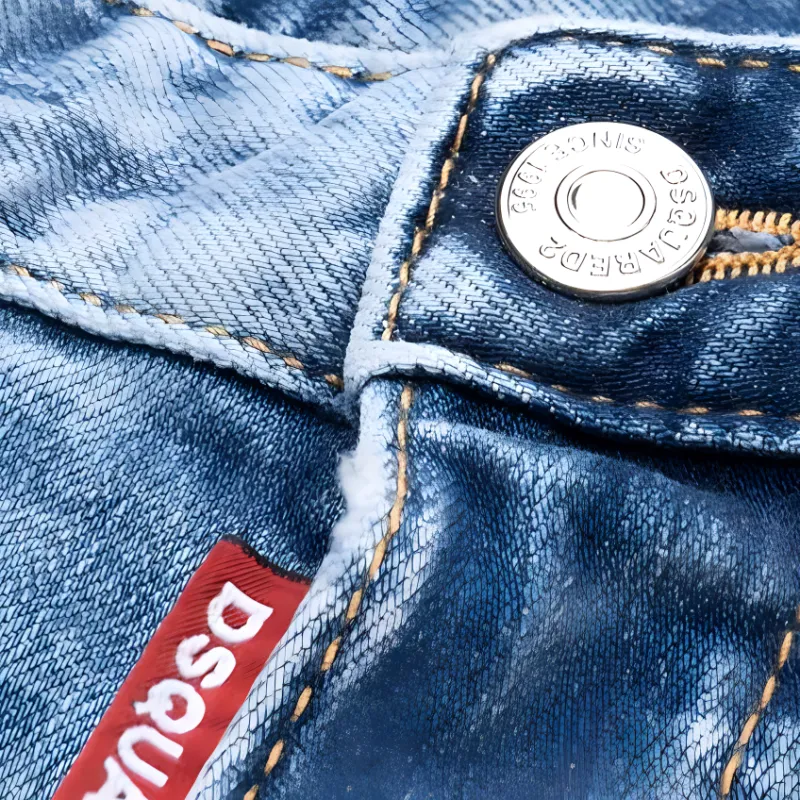DSQUARED 2 Straight leg Ripped Jeans-5