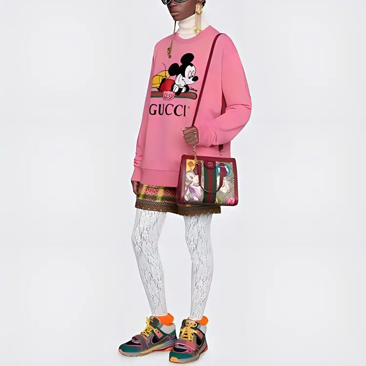 GUCCI x Disney Sweatshirt Women's Pink-2
