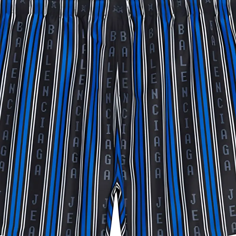 Balenciaga Logo Striped Swim Short-3