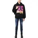 contrast panels cropped jacket