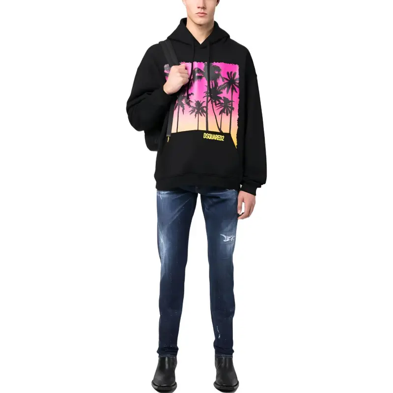 Santa Cruz T-shirt avec motif main qui hurle Noir