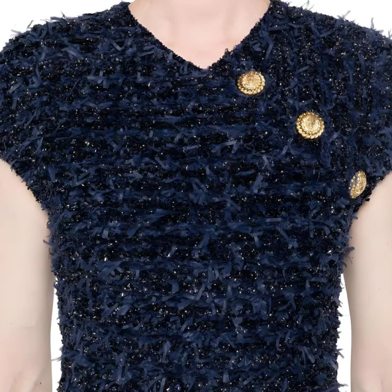 BALMAIN Bouclé Mini Dress-4
