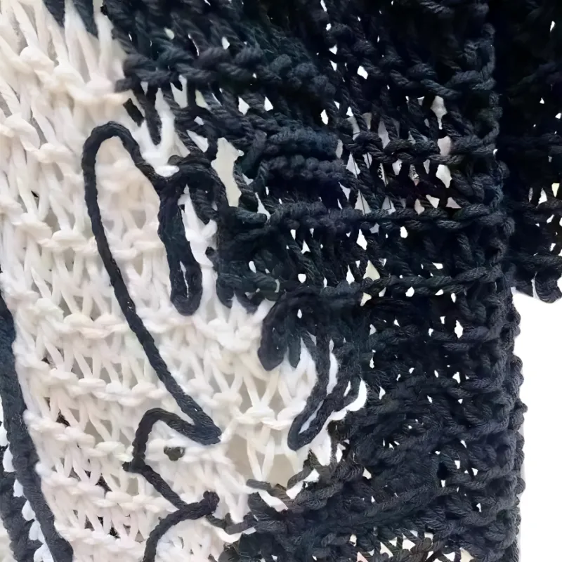 CHANEL Knitwear Women's Black White-3