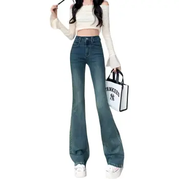 FAWENXIANGZI Jeans Women's Nostalgic Blue