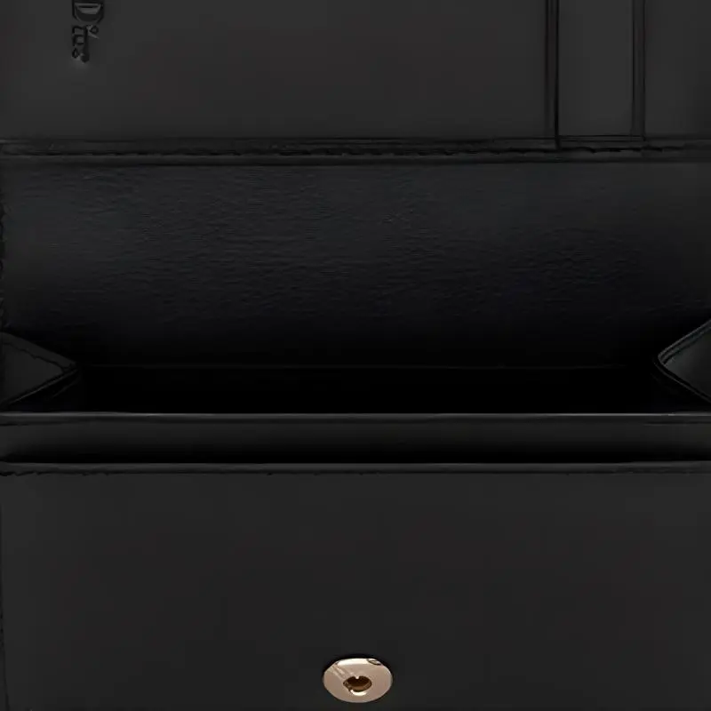 DIOR Lady Dior Sheepskin Card Holder Card Holder Women's Black-4