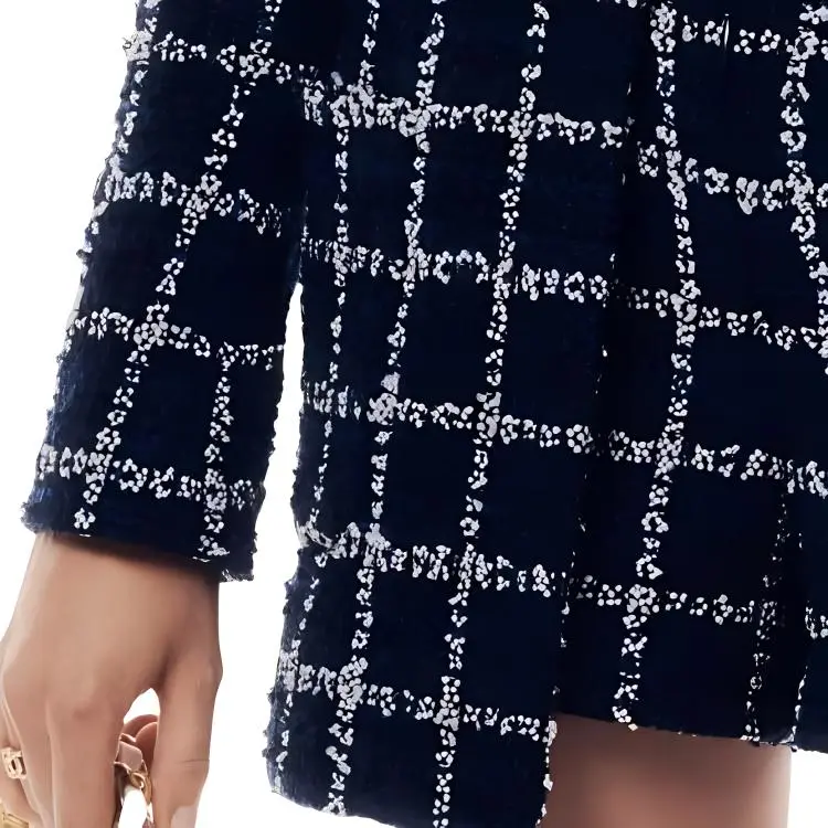CHANEL 24 New Spring And Summer Arrivals Jackets Coats Women's Marine Blue-2