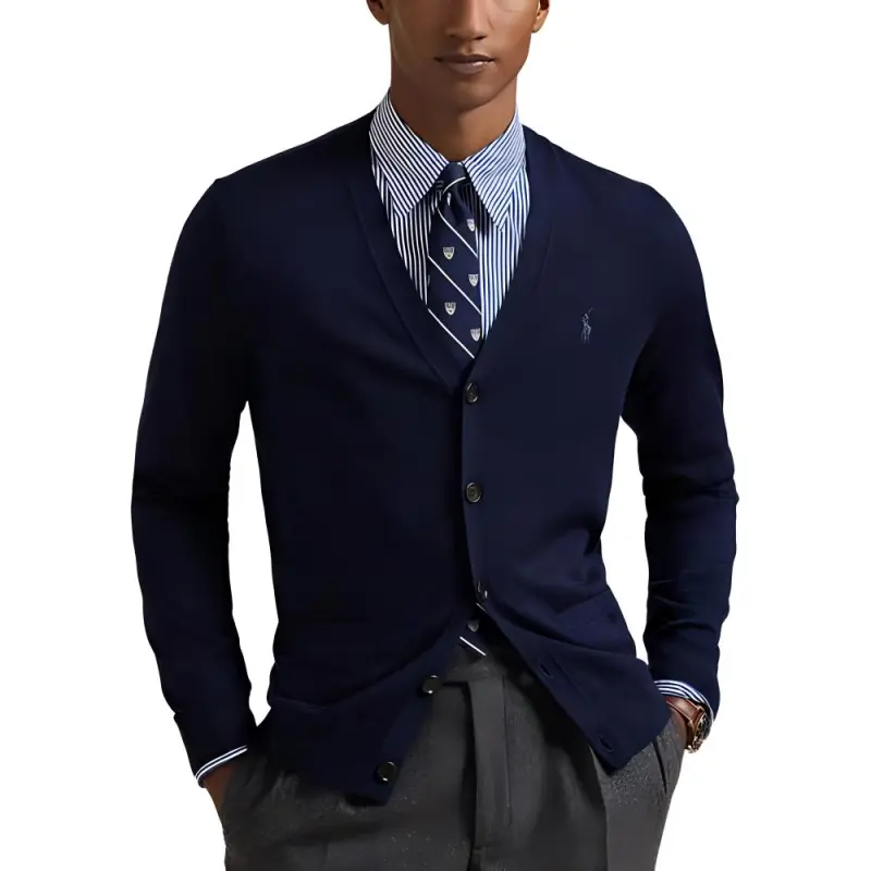 Polo Ralph Lauren FW24 Sweater Men's Hunter Dark Blue-1
