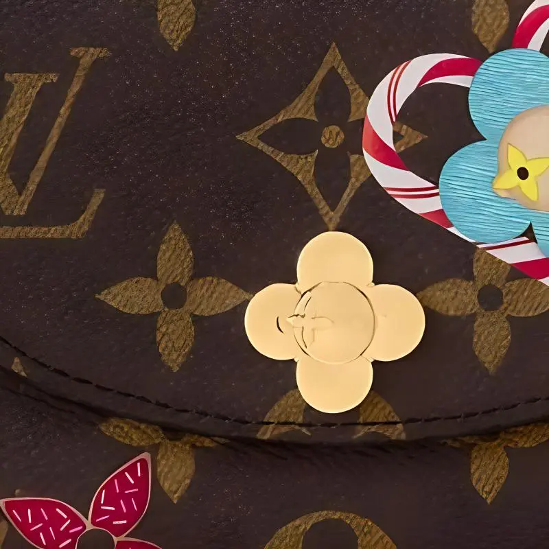 LOUIS VUITTON Rosalie Coin Purse Monogram/Candy Red-3