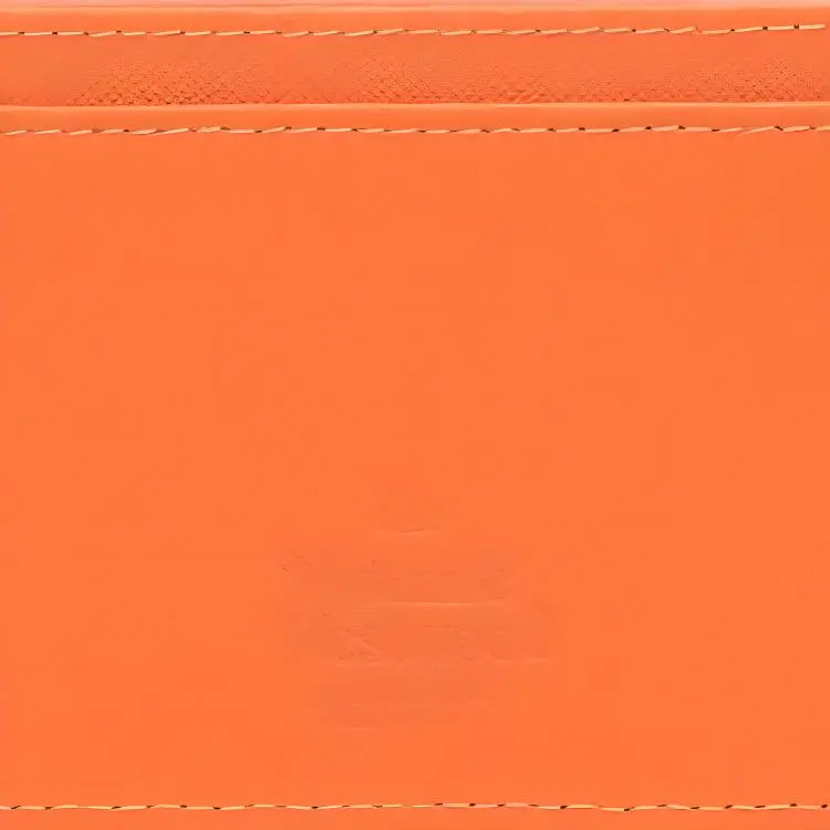 Vivienne Westwood Cross-Grain Calfskin Card Holder Women's Sunset Orange-4