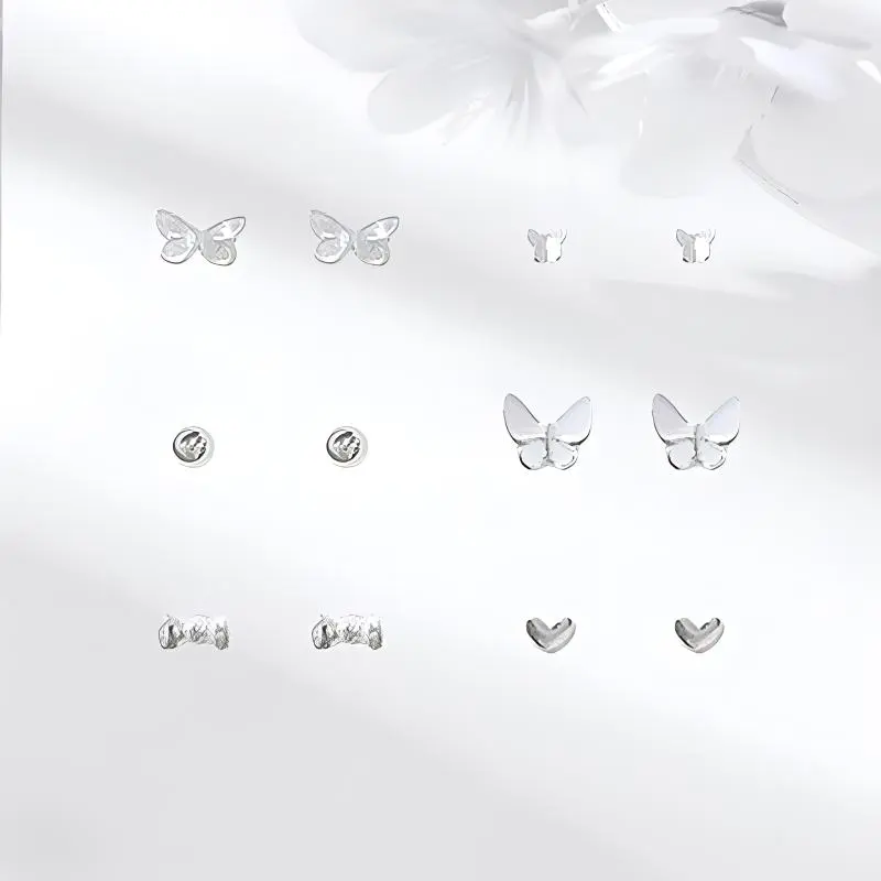 LUCA Zircon Stud Earrings Women's-1