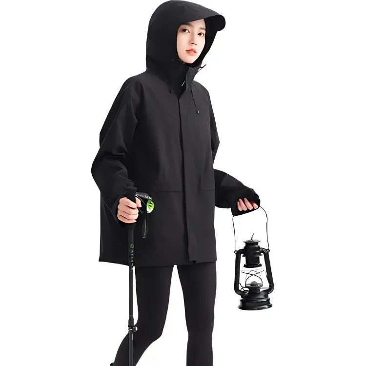BODACHEL Water-Resistant Windproof UV Protection Breathable Wear-Resistant Windbreaker Jacket Unisex-0