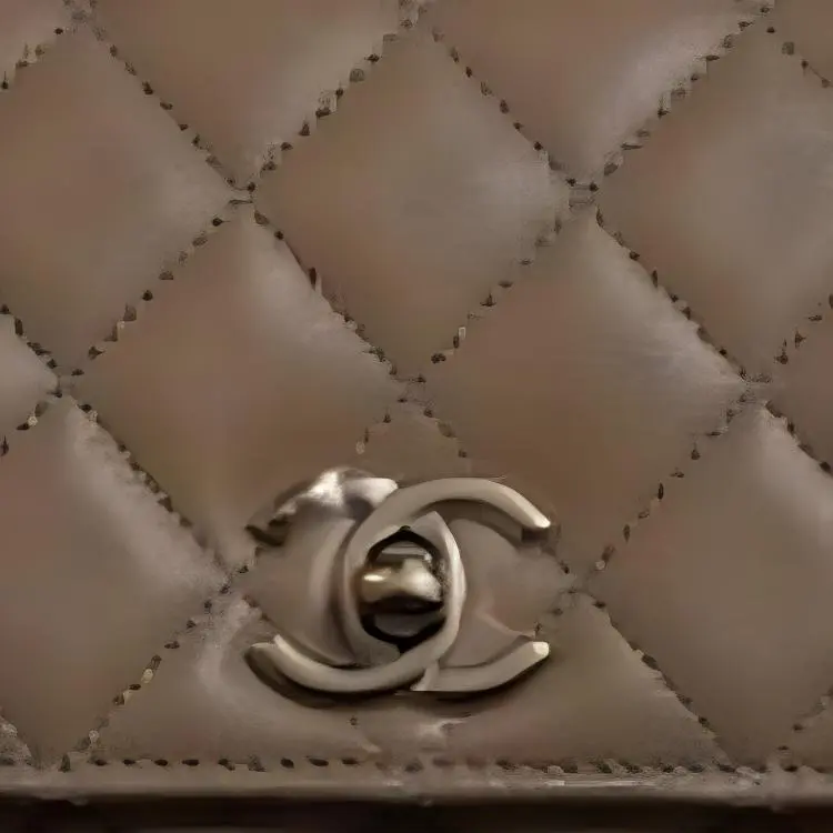 CHANEL Lambskin Shoulder Bag, Crossbody Bag, Handbag Women's Dark Beige-3