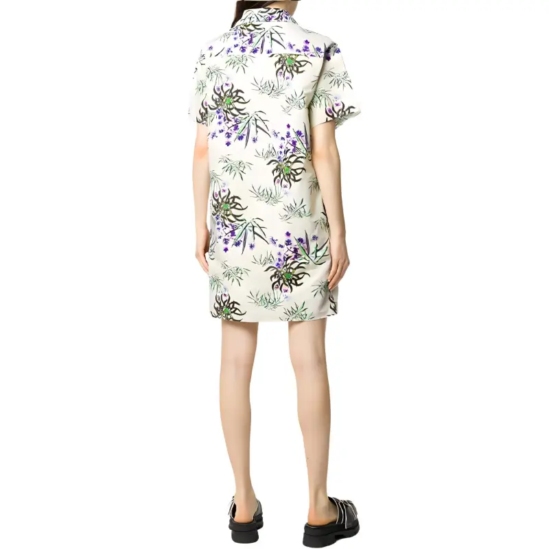 KENZO FW21 Short Sleeved Dresses Women's Light Green-2