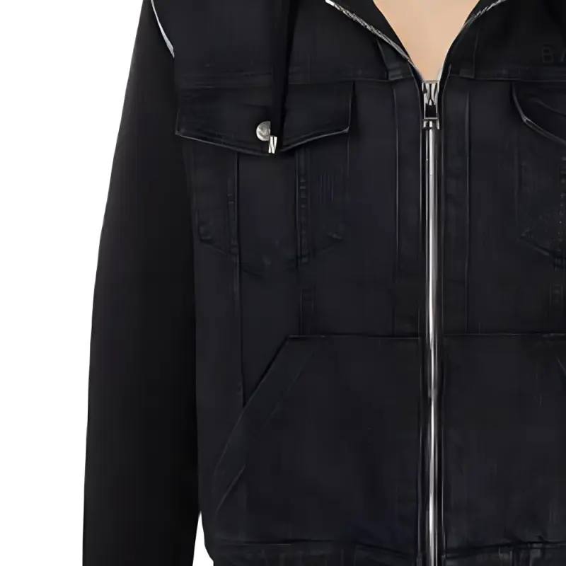 BALMAIN FW21 Denim Jacket Men's Black-5