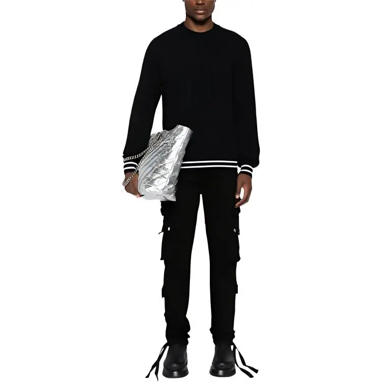 BALMAIN Patterned Jacquard Crewneck Jumper-1