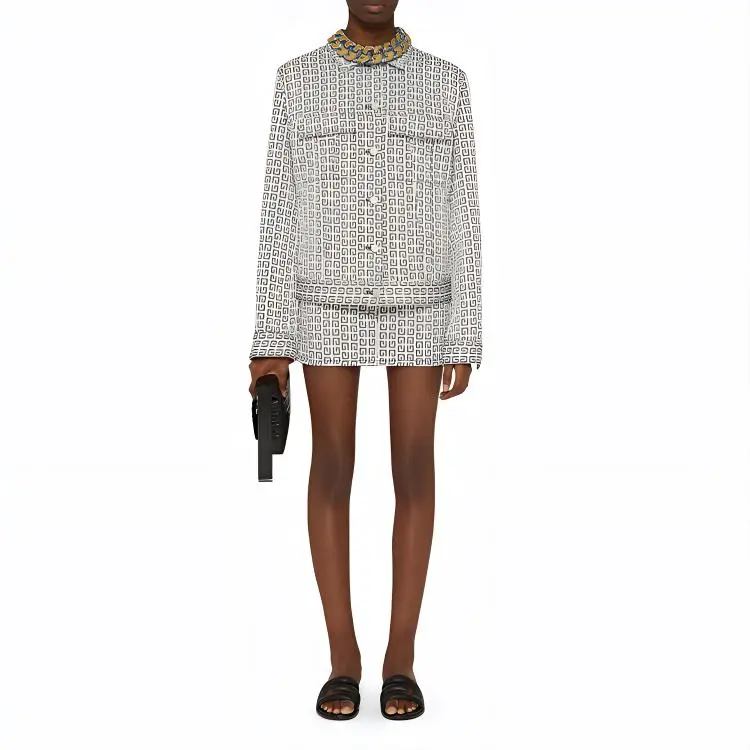 Givenchy 4G Jacquard Mini Skirt-1