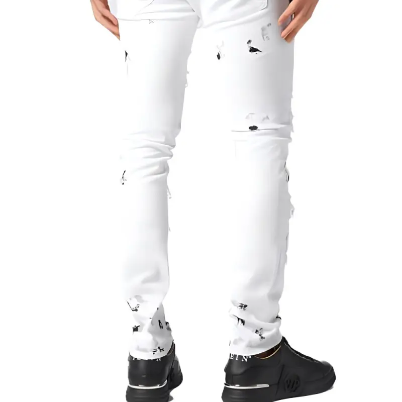 PHILIPP PLEIN Ripped Slim fit Jeans-1
