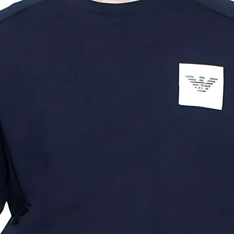 EMPORIO ARMANI Sweatshirts Men Navy Blue-4