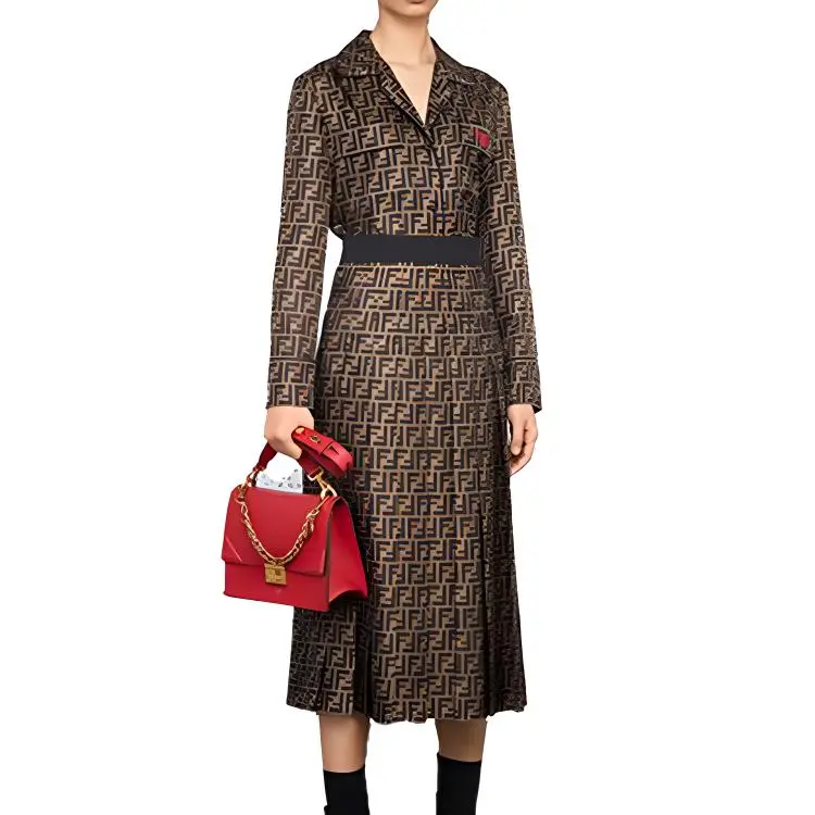 FENDI Shirts Women's Brown-2