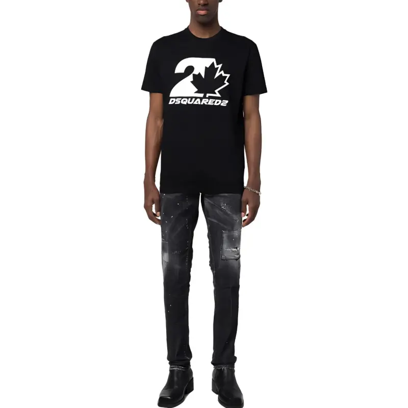 DSQUARED2 Low rise Distressed Skinny Jeans-1
