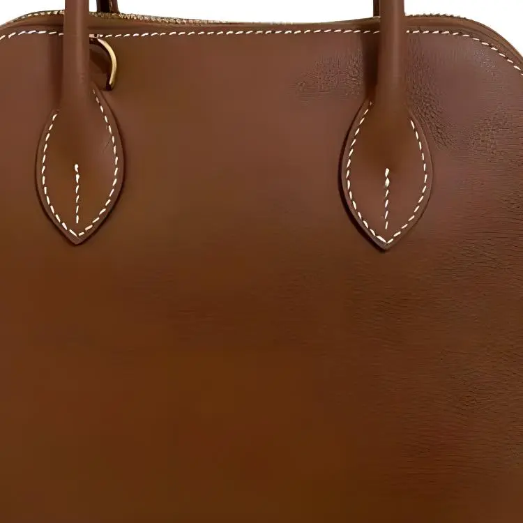 HERMES Bolide Leather Bowling Bag Handbag Shoulder Bag Crossbody Bag Women's 34 Fauve Light Tawny-1
