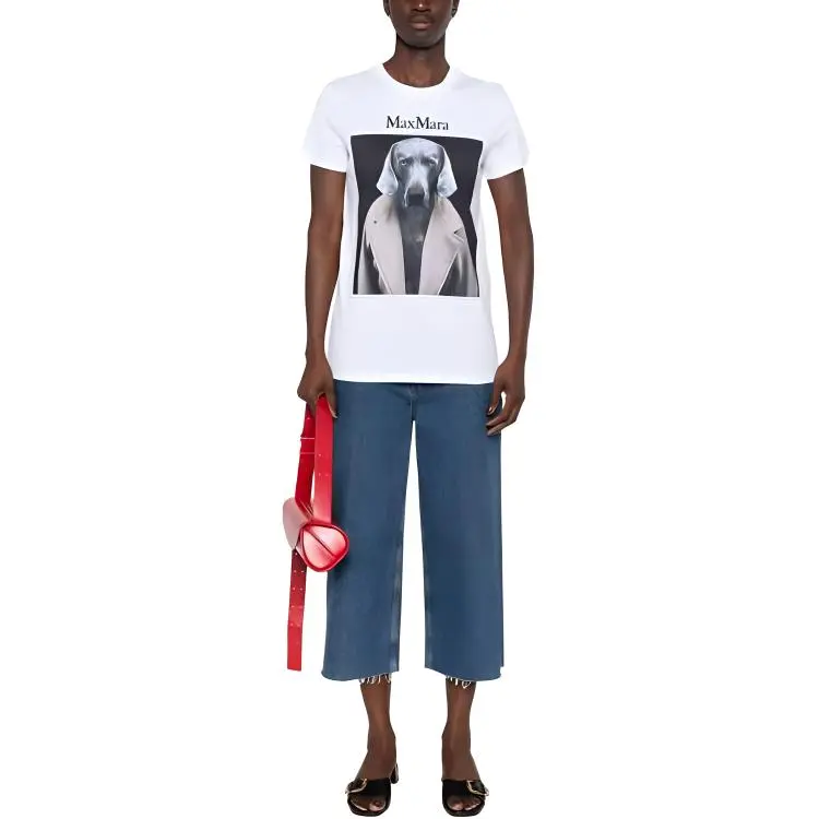 MaxMara Cipria Dog print T shirt-1