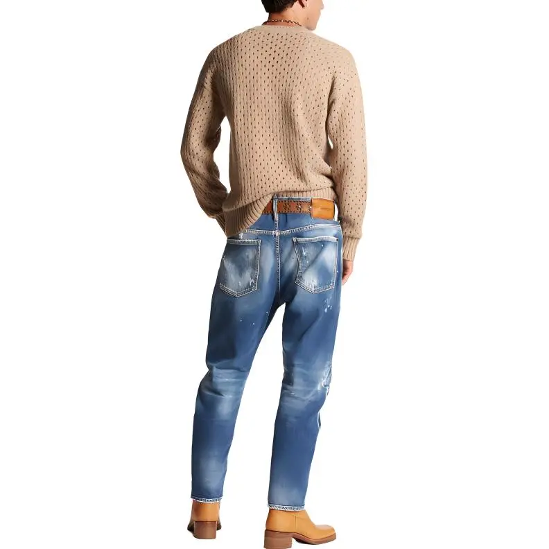 DSQUARED 2 Patchwork detailing Distressed Jeans-4